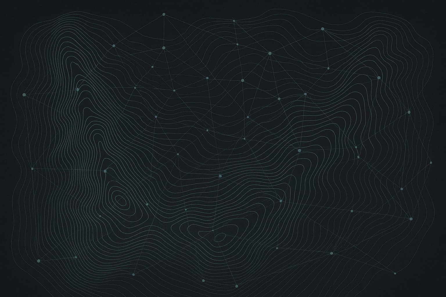 Abstract topographic mesh representing monitoring and reliability.